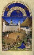 Les trs riches heures du Duc de Berry: Juillet (July) dh LIMBOURG brothers